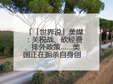 「世界说」美媒：关税战、砍经费、排外政策……美国正在扼杀自身创新能力