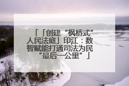 「创建“枫桥式”人民法庭」印江：数智赋能打通司法为民“最后一公里”
