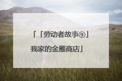 「劳动者故事⑨」我家的金雁商店