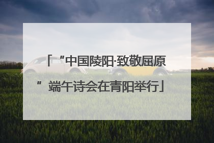 “中国陵阳·致敬屈原”端午诗会在青阳举行