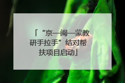 “京—闽—蒙教研手拉手”结对帮扶项目启动