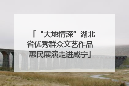 “大地情深”湖北省优秀群众文艺作品惠民展演走进咸宁