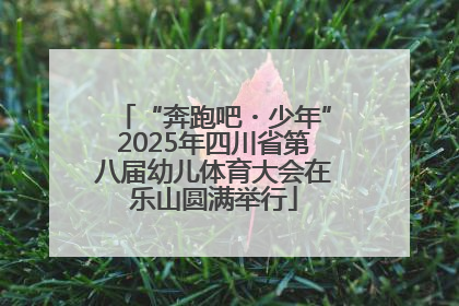 “奔跑吧・少年”2025年四川省第八届幼儿体育大会在乐山圆满举行