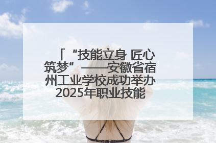 “技能立身 匠心筑梦”——安徽省宿州工业学校成功举办2025年职业技能活动周各项活动