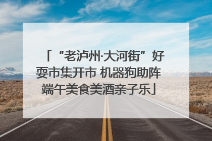 “老泸州·大河街”好耍市集开市 机器狗助阵端午美食美酒亲子乐