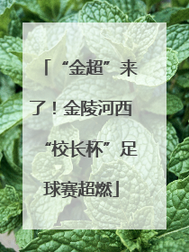 “金超”来了！金陵河西“校长杯”足球赛超燃