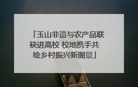 玉山非遗与农产品联袂进高校 校地携手共绘乡村振兴新图景