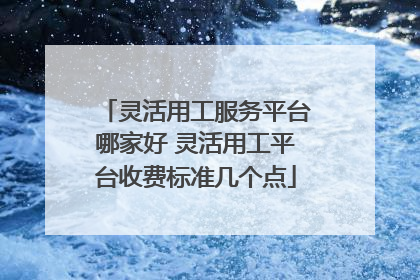 灵活用工服务平台哪家好 灵活用工平台收费标准几个点