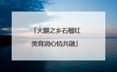 火腿之乡石榴红 美育润心情共融