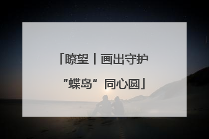 瞭望丨画出守护“蝶岛”同心圆