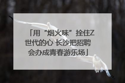 用“烟火味”拴住Z世代的心 长沙把招聘会办成青春游乐场