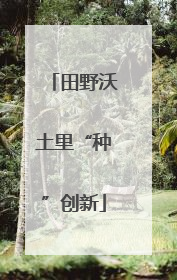 田野沃土里“种”创新