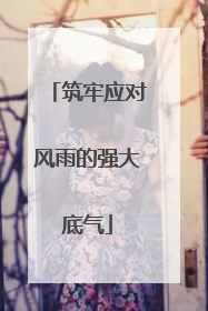 筑牢应对风雨的强大底气
