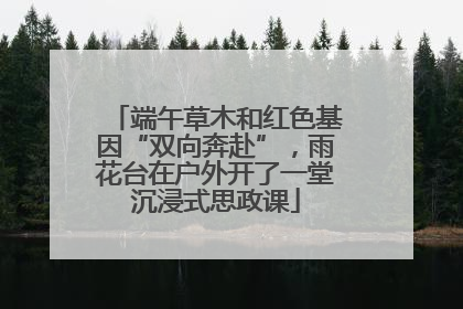 端午草木和红色基因“双向奔赴”，雨花台在户外开了一堂沉浸式思政课