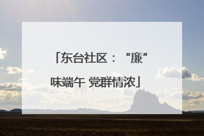东台社区：“廉”味端午 党群情浓