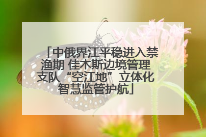中俄界江平稳进入禁渔期 佳木斯边境管理支队“空江地”立体化智慧监管护航