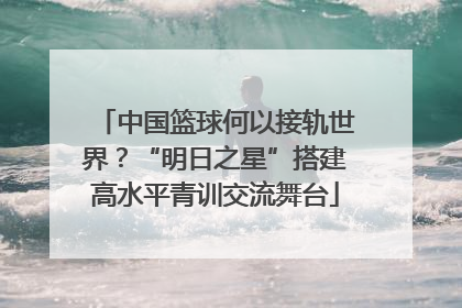 中国篮球何以接轨世界？“明日之星”搭建高水平青训交流舞台