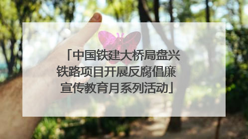 中国铁建大桥局盘兴铁路项目开展反腐倡廉宣传教育月系列活动