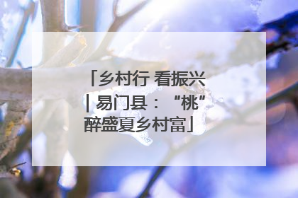 乡村行 看振兴｜易门县：“桃”醉盛夏乡村富