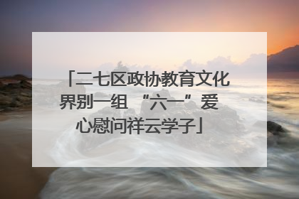 二七区政协教育文化界别一组 “六一”爱心慰问祥云学子