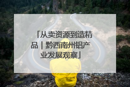 从卖资源到造精品｜黔西南州铝产业发展观察