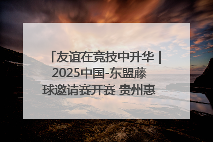 友谊在竞技中升华｜2025中国-东盟藤球邀请赛开赛 贵州惠水燃动“空中芭蕾”