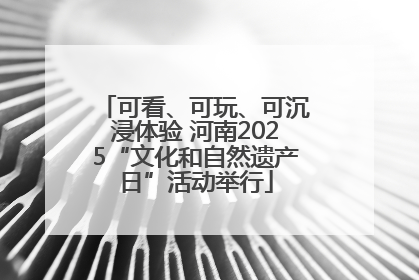 可看、可玩、可沉浸体验 河南2025“文化和自然遗产日”活动举行