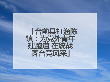 台前县打渔陈镇：为党外青年建跑道 在统战舞台竞风采