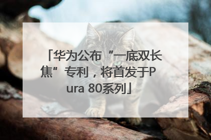 华为公布“一底双长焦”专利，将首发于Pura 80系列