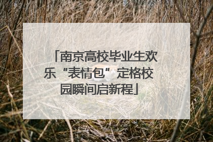 南京高校毕业生欢乐“表情包”定格校园瞬间启新程