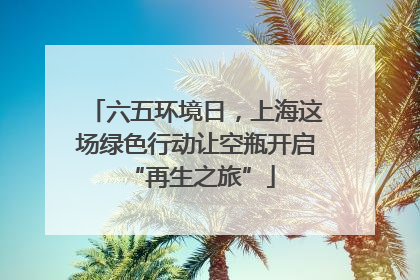 六五环境日，上海这场绿色行动让空瓶开启 “再生之旅”