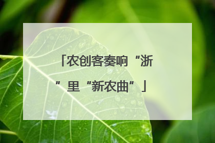 农创客奏响“浙”里“新农曲”
