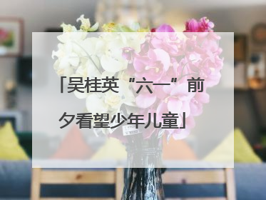 吴桂英“六一”前夕看望少年儿童