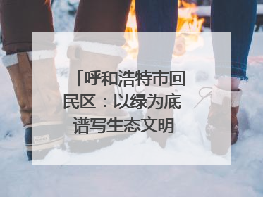呼和浩特市回民区：以绿为底 谱写生态文明建设新篇章