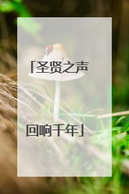 圣贤之声 回响千年