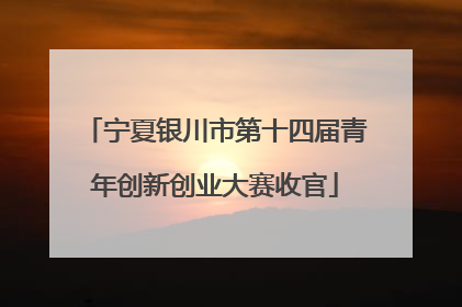 宁夏银川市第十四届青年创新创业大赛收官
