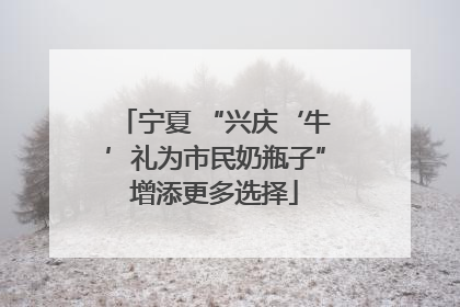 宁夏 “兴庆‘牛’礼为市民奶瓶子”增添更多选择