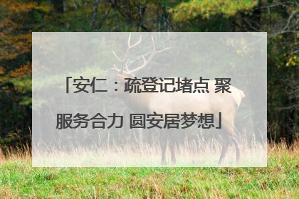 安仁：疏登记堵点 聚服务合力 圆安居梦想
