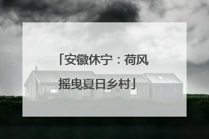 安徽休宁：荷风摇曳夏日乡村