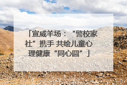 宣威羊场：“警校家社”携手 共绘儿童心理健康“同心圆”