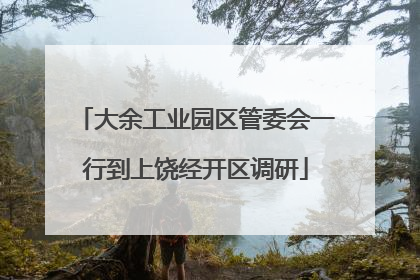 大余工业园区管委会一行到上饶经开区调研