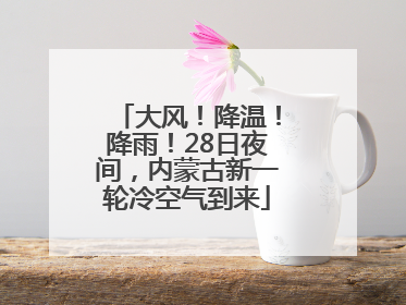 大风！降温！降雨！28日夜间，内蒙古新一轮冷空气到来