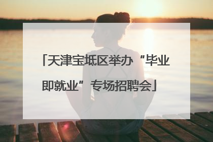 天津宝坻区举办“毕业即就业”专场招聘会