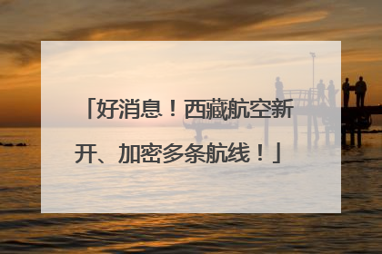好消息！西藏航空新开、加密多条航线！