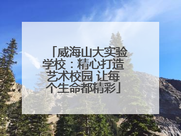 威海山大实验学校：精心打造艺术校园 让每个生命都精彩