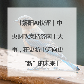 娇阳AI快评｜中央财政支持济南干大事，在更新中迈向更“新”的未来