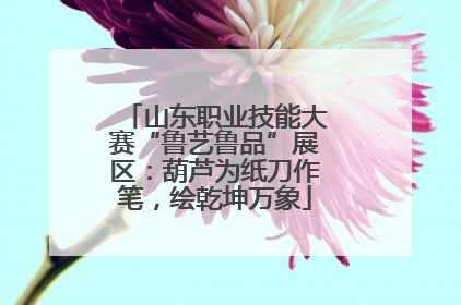 山东职业技能大赛“鲁艺鲁品”展区：葫芦为纸刀作笔，绘乾坤万象