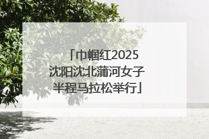 巾帼红2025沈阳沈北蒲河女子半程马拉松举行