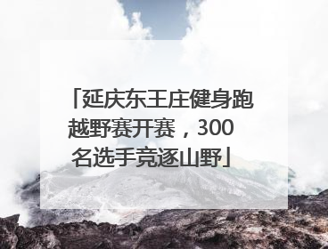 延庆东王庄健身跑越野赛开赛，300名选手竞逐山野