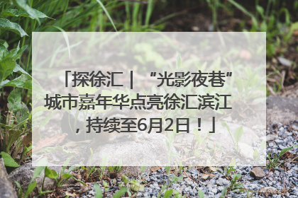 探徐汇｜“光影夜巷”城市嘉年华点亮徐汇滨江，持续至6月2日！
